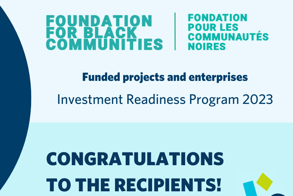 Foundation for Black Communities 31 IRPfunded projects Investment